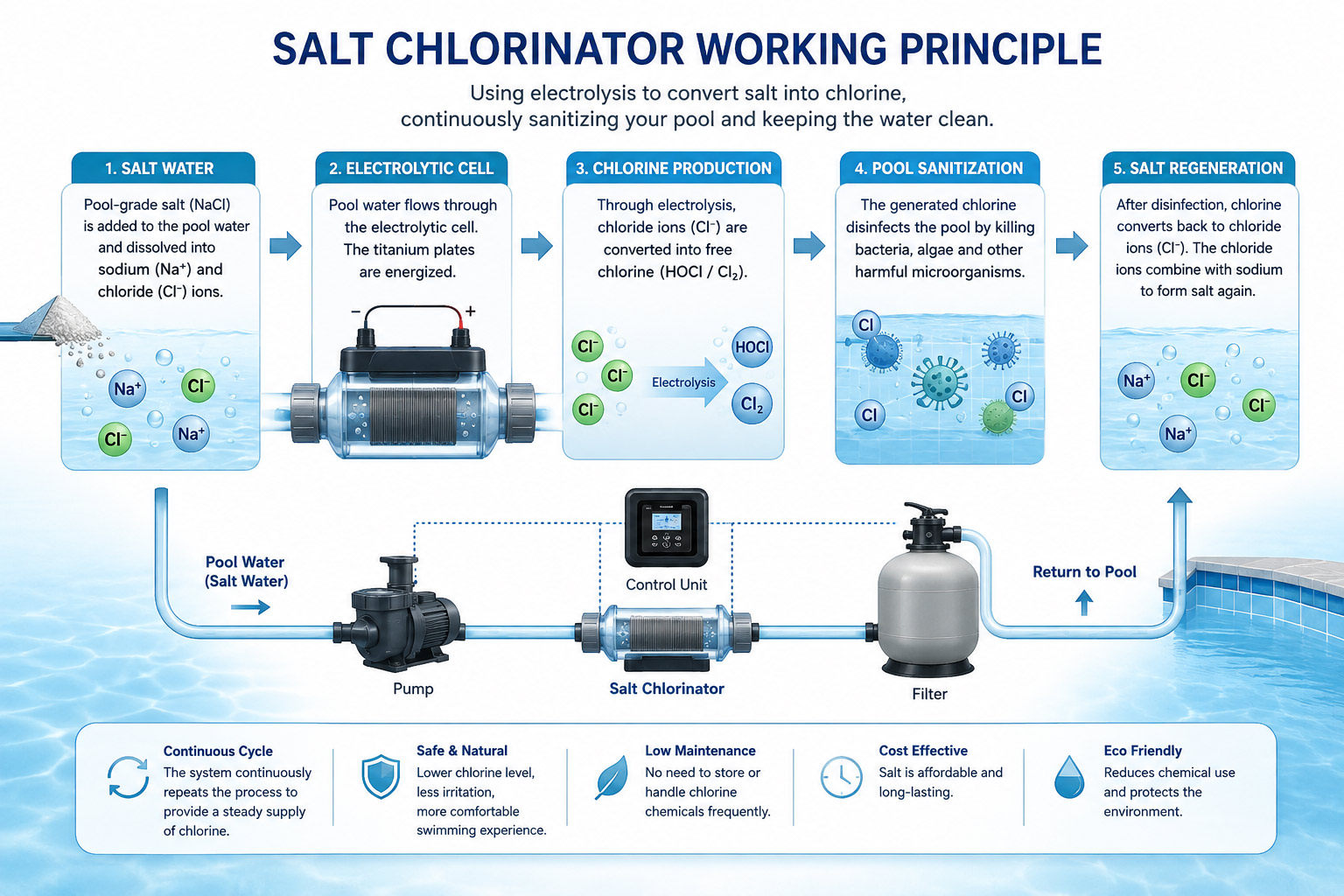 How Does a Salt Chlorinator Work?