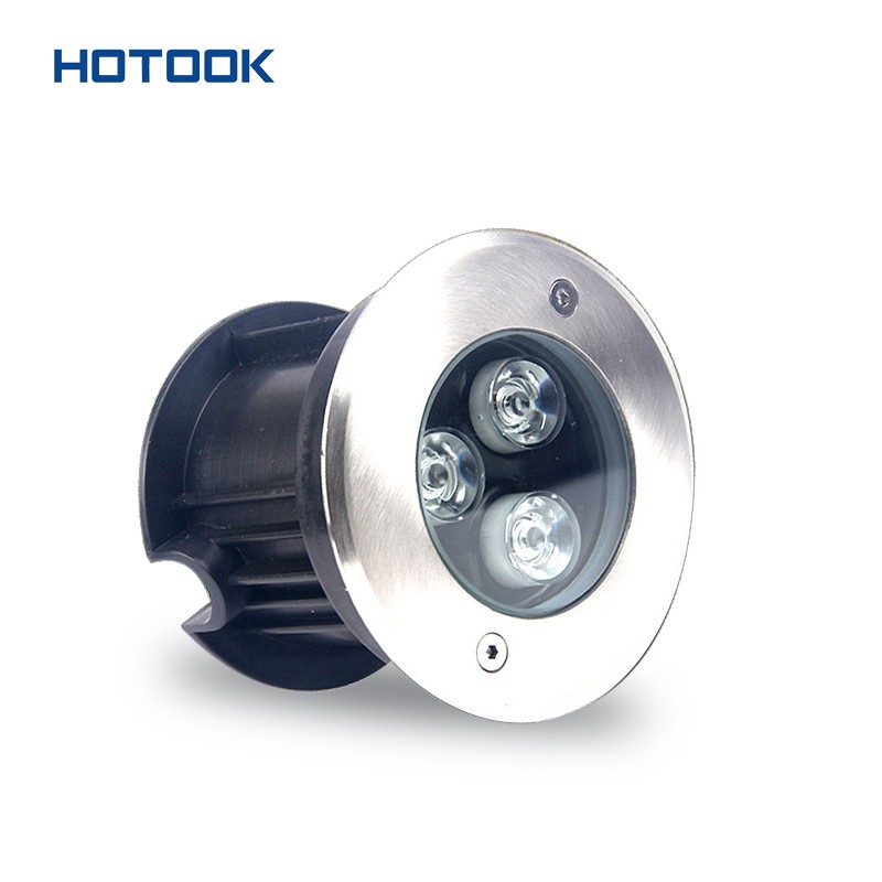Automatic RGB Stainless Steel LED Underground Lights Outdoor