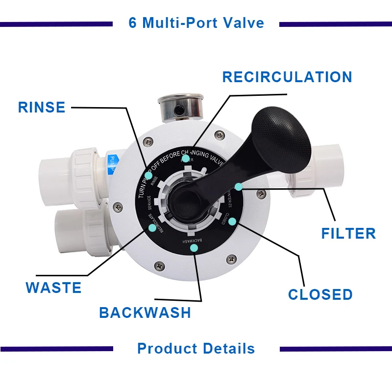 Side Mounted Swimming Pool Sand Filter Tank