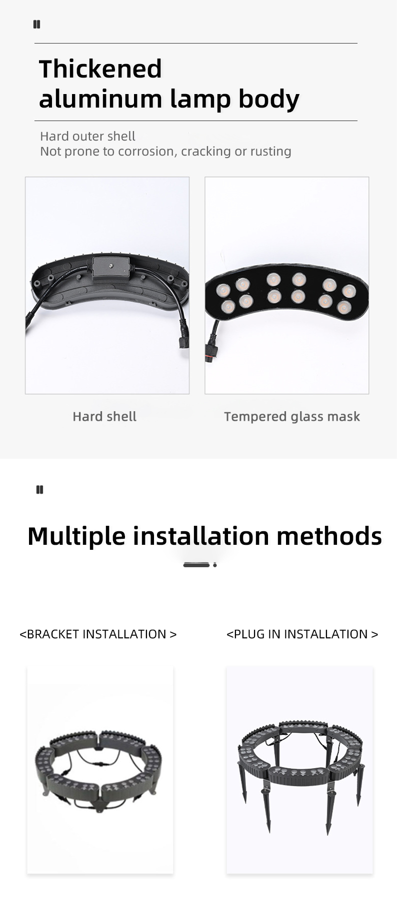 LED Palm Hug Tree Ring Light