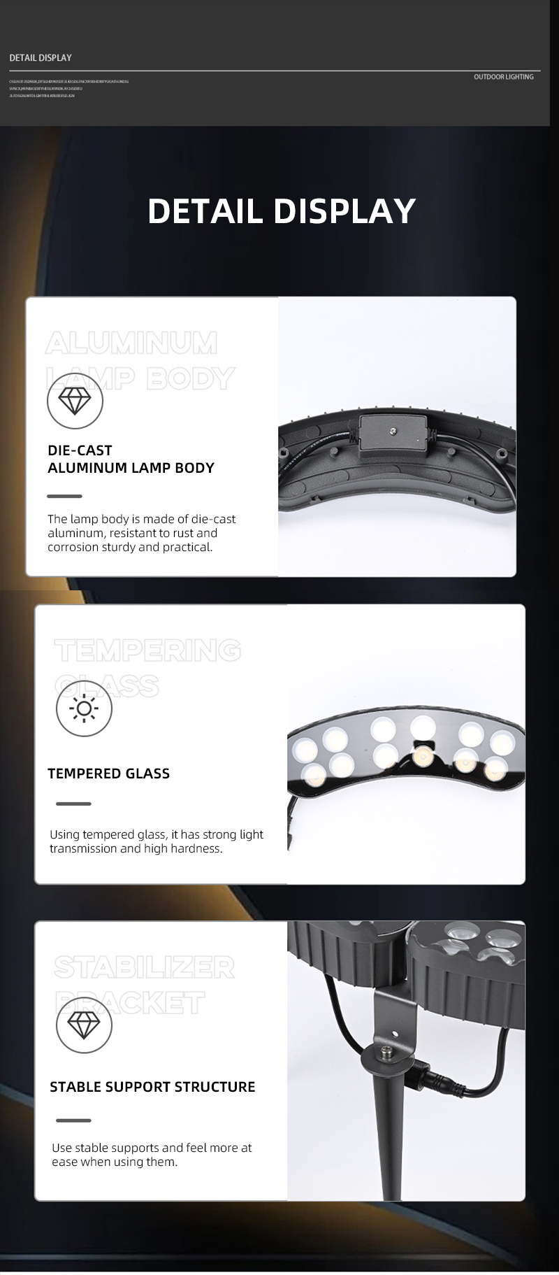 LED Palm Hug Tree Ring Light