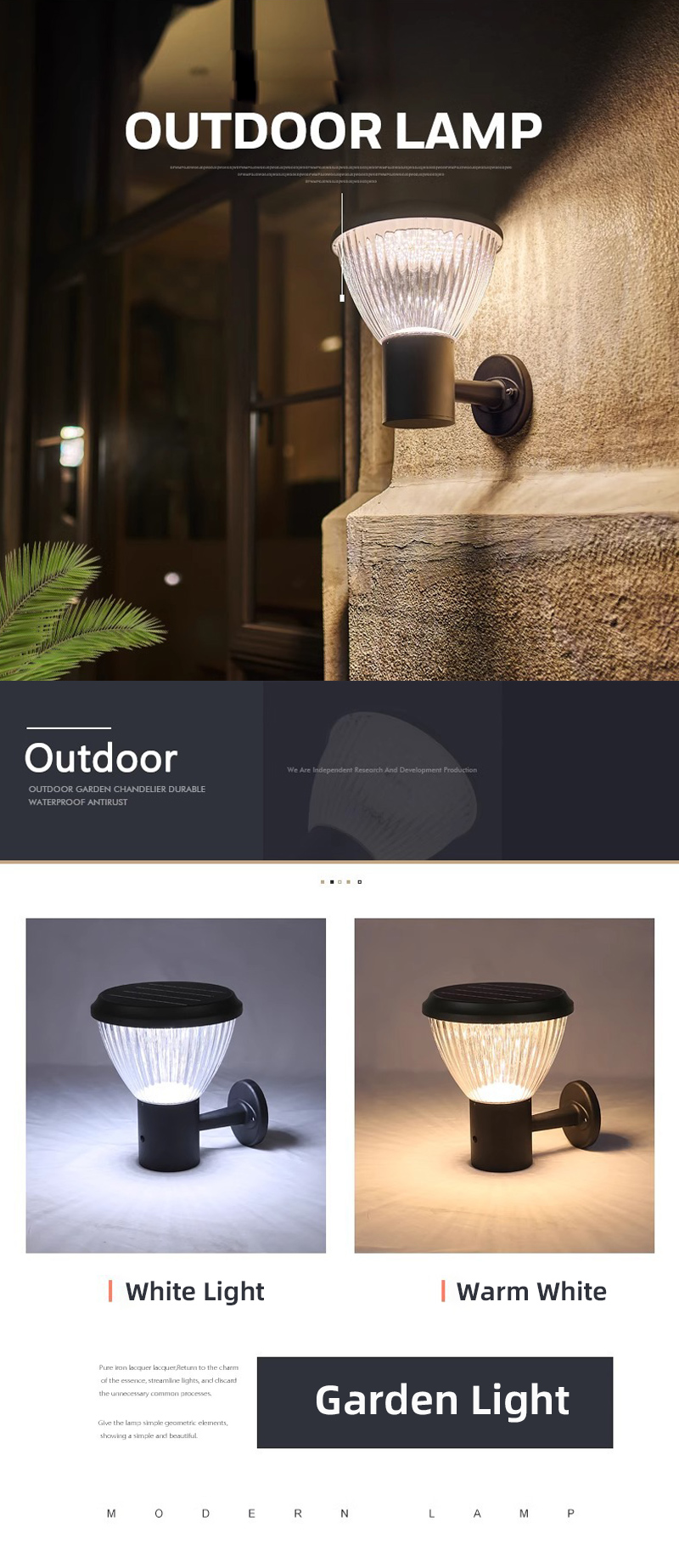 Outdoor Decorative Solar Garden light