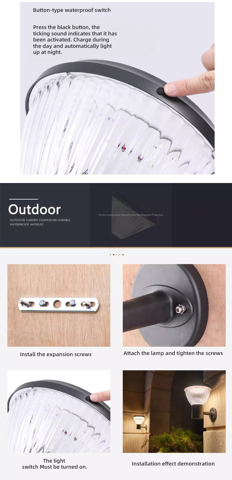 Outdoor Decorative Solar Garden light