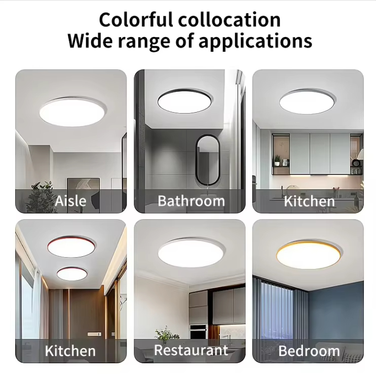 Indoor Round LED Ceiling Light for Home Kitchen Room