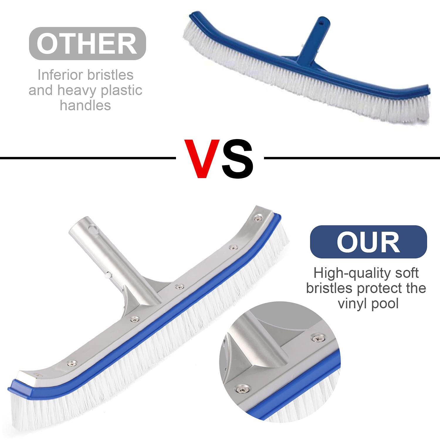 Heavy Duty Polished Cleaning Brush Head Heavy Duty Polished Cleaning Brush Head