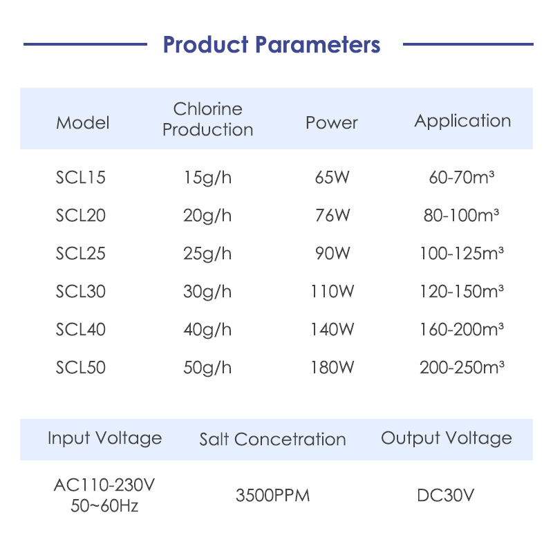 SCL Tuya Smart Control Salt Water Chlorinator SCL Tuya Smart Control Salt Water Chlorinator