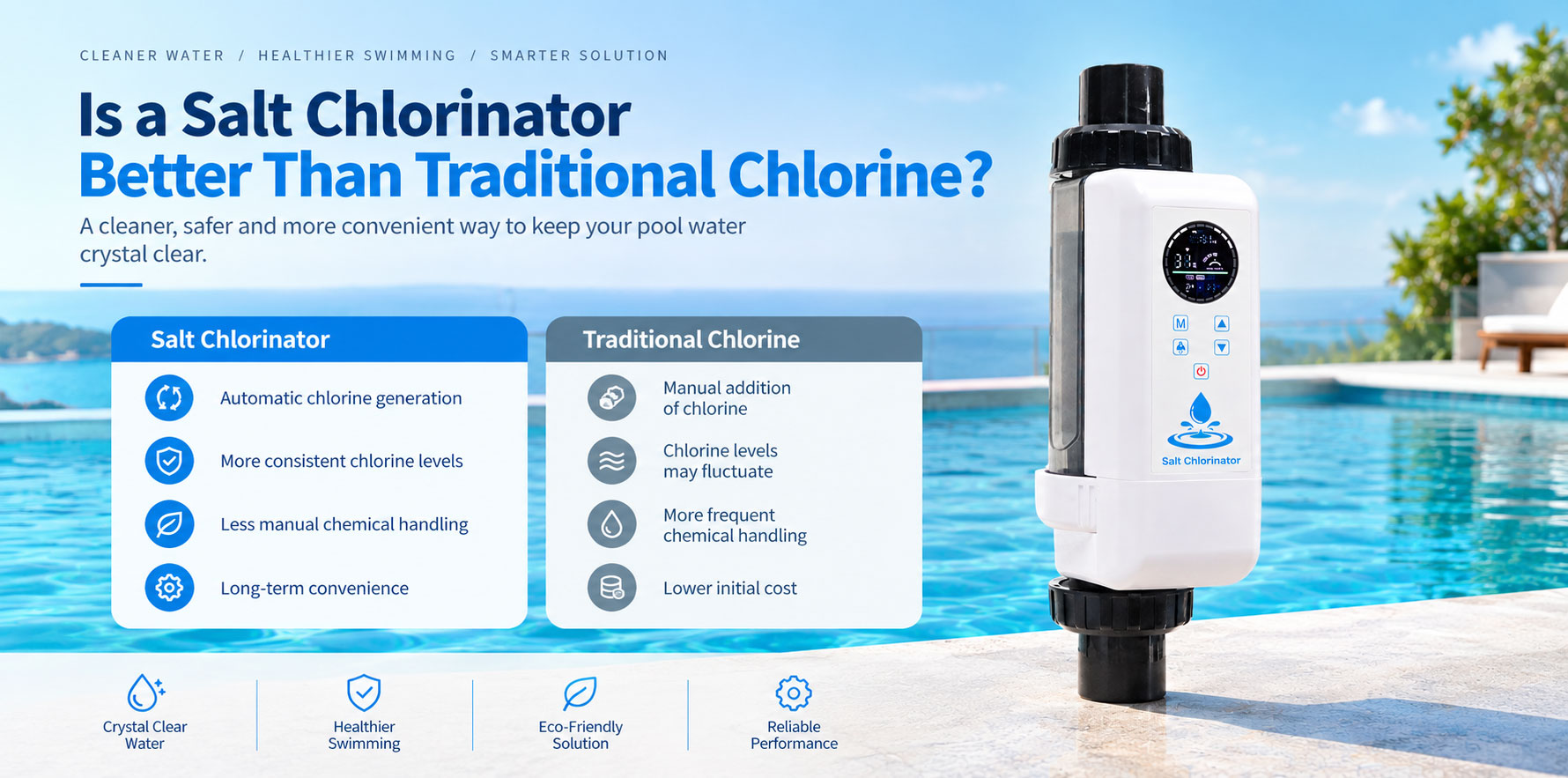 Is a Salt Chlorinator Better Than Traditional Chlorine? Is a Salt Chlorinator Better Than Traditional Chlorine?