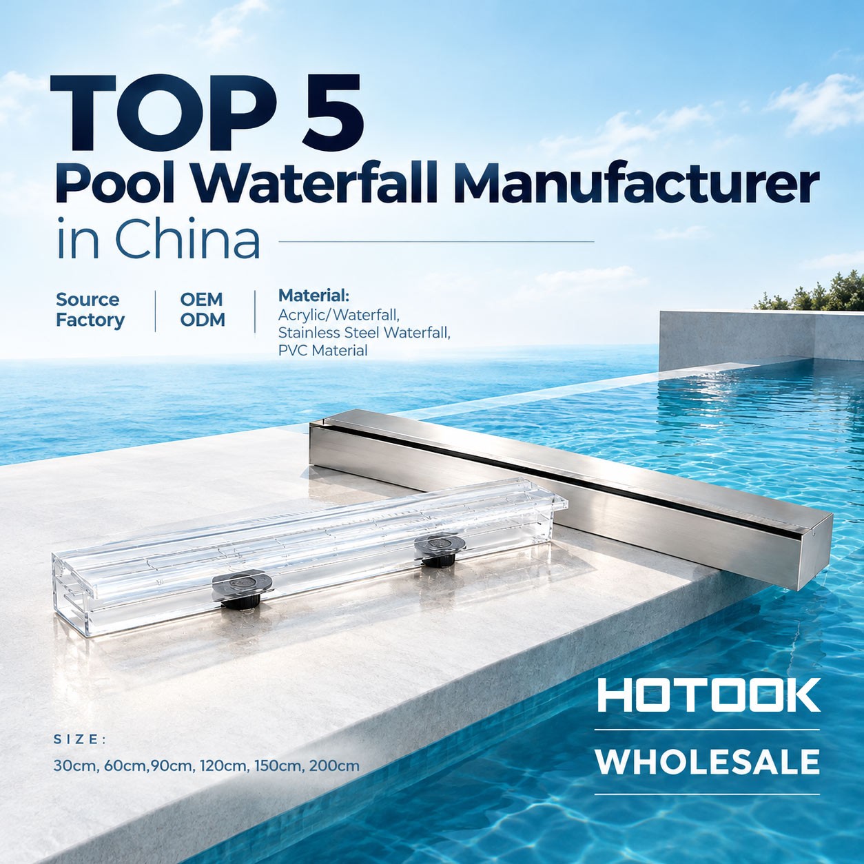 Top 5 Swimming Pool Waterfall Manufacturers and Factories in China