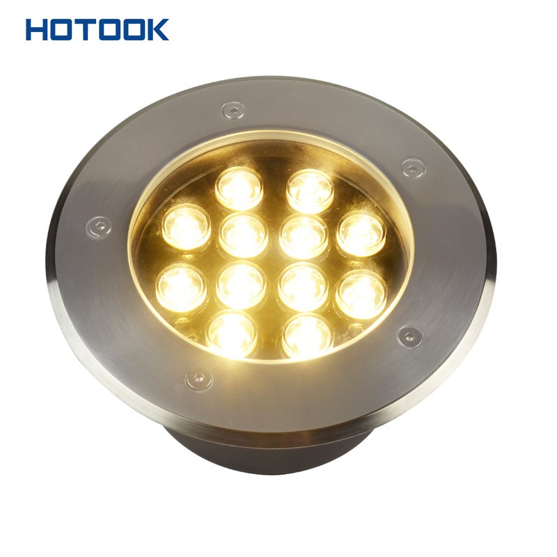 12W IP67 Stainless Steel RGB LED Inground with Aluminum Cooler