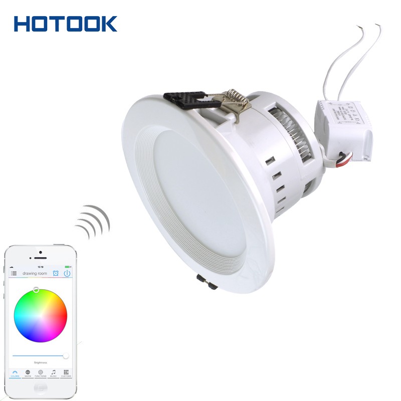9W RGBW Wireless WIFI LED downlight Dimmable Recessed