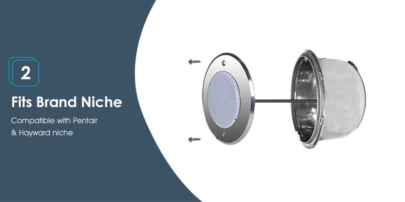 Ultra Thin Stainless Steel LED Pool Light