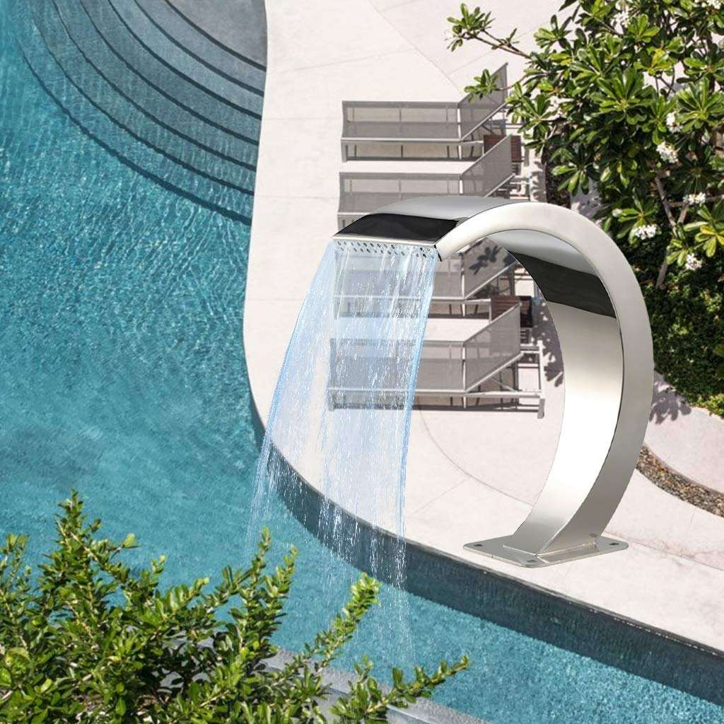 Quality Cascada Piscina 304 Stainless Steel SPA Swimming Pool Waterfall(1)