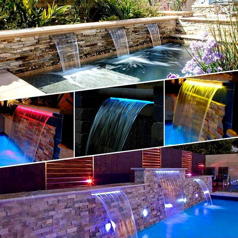 304 Stainless Steel Swimming Pool Waterfall