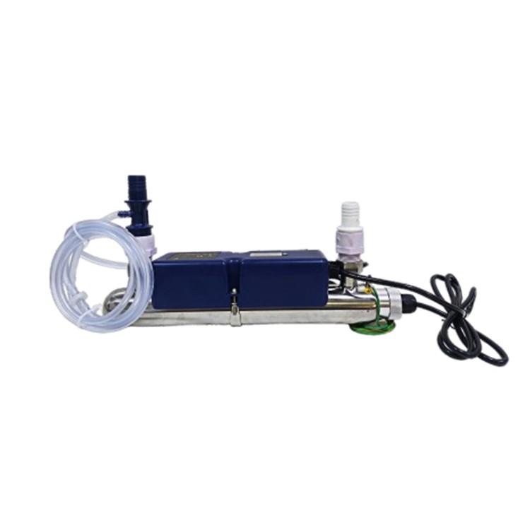 Flow-over ultraviolet+ozone combined sterilizer