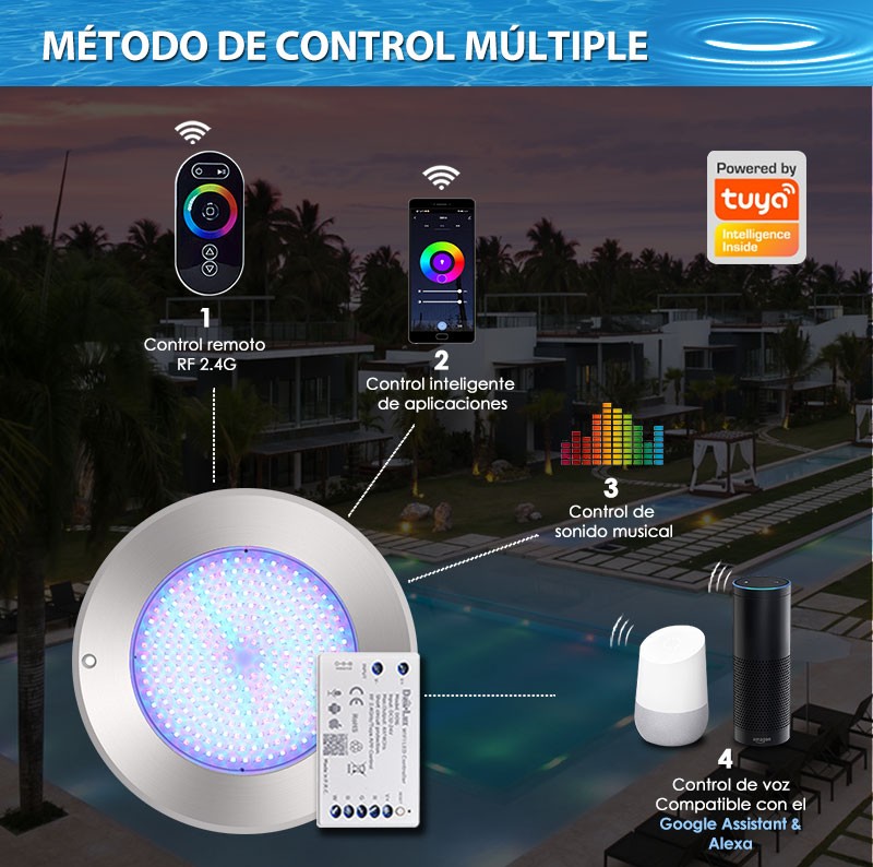 7.5mm Ultra Slim IP68  LED Pool Light 