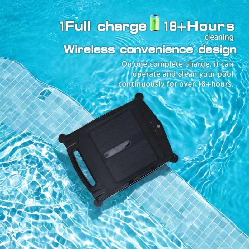 Solar Charging Battery Swimming Pool Robot Cleaner