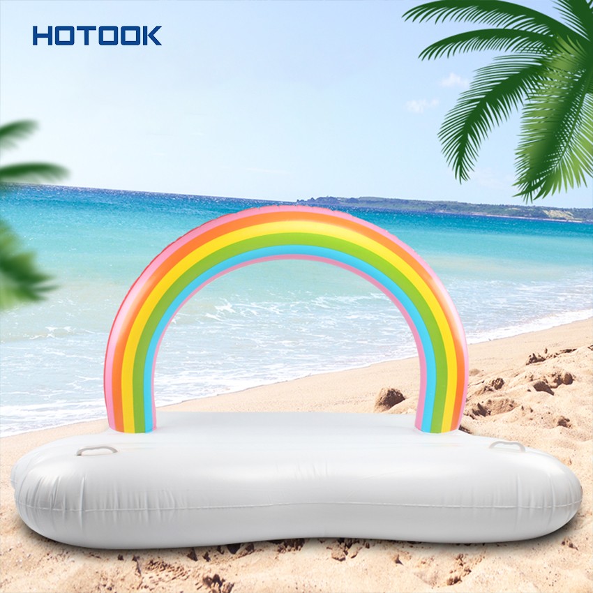 PVC Inflatable Rainbow Floating Island
