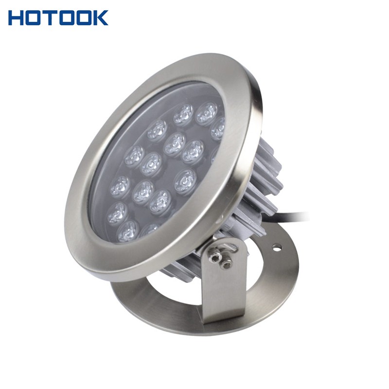 Premium 15W Stainless Steel High Power RGB led underwater light with raditor