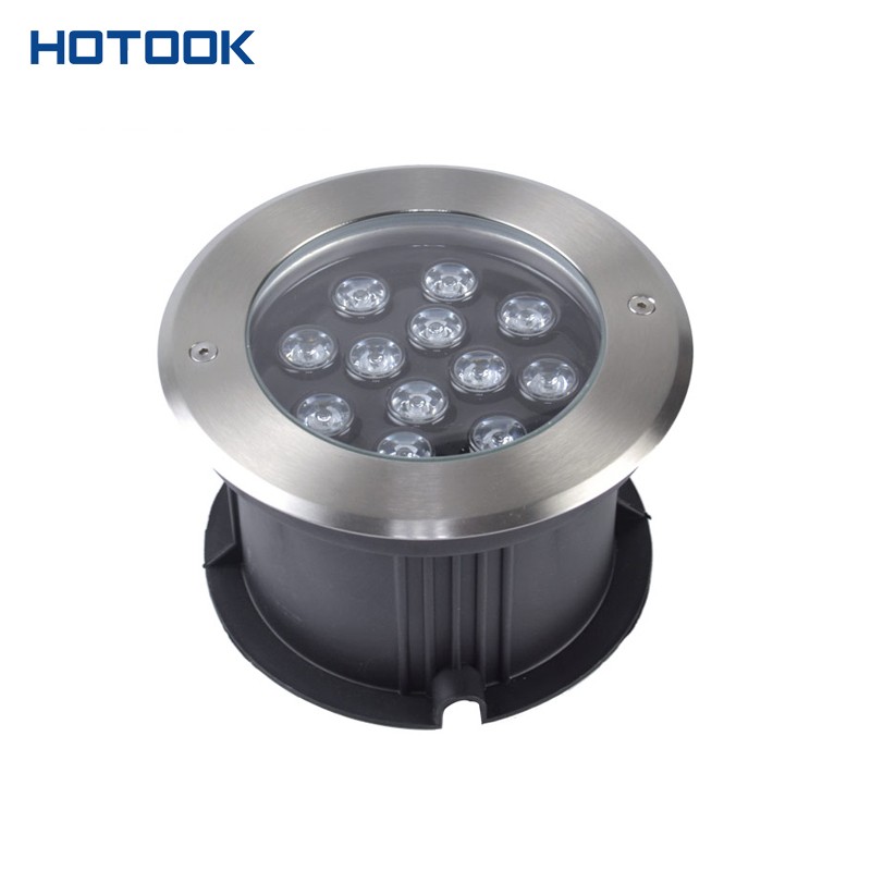 Regular 12W D180mm Stainless Steel RGB LED Underground Light
