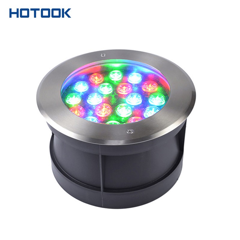 Regular 18W D240mm Stainless Steel RGB LED Underground Light