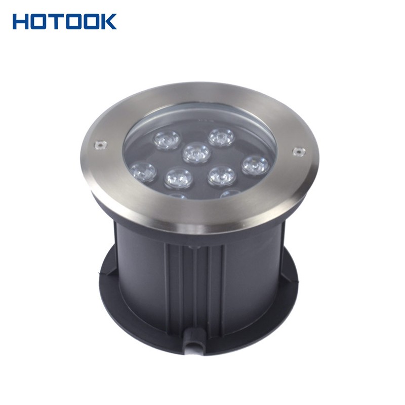 Premium 9W D168mm Stainless Steel High Power RGB LED Underground Light