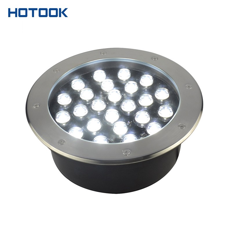 24W IP67 Stainless Steel RGB LED Inground with Aluminium Cooler