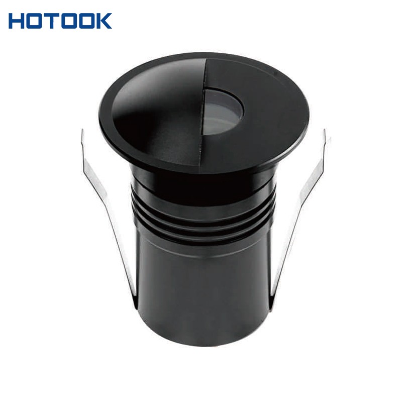 1*5W D70mm Stainless Steel Recessed Side Lighting LED Underground Light