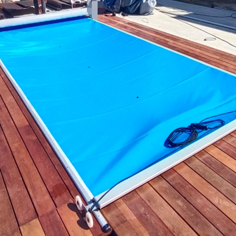 Factory Sale Swimming PC Cover Automatic PC Slated Cover Pool Covers And Reels Alu. Slated