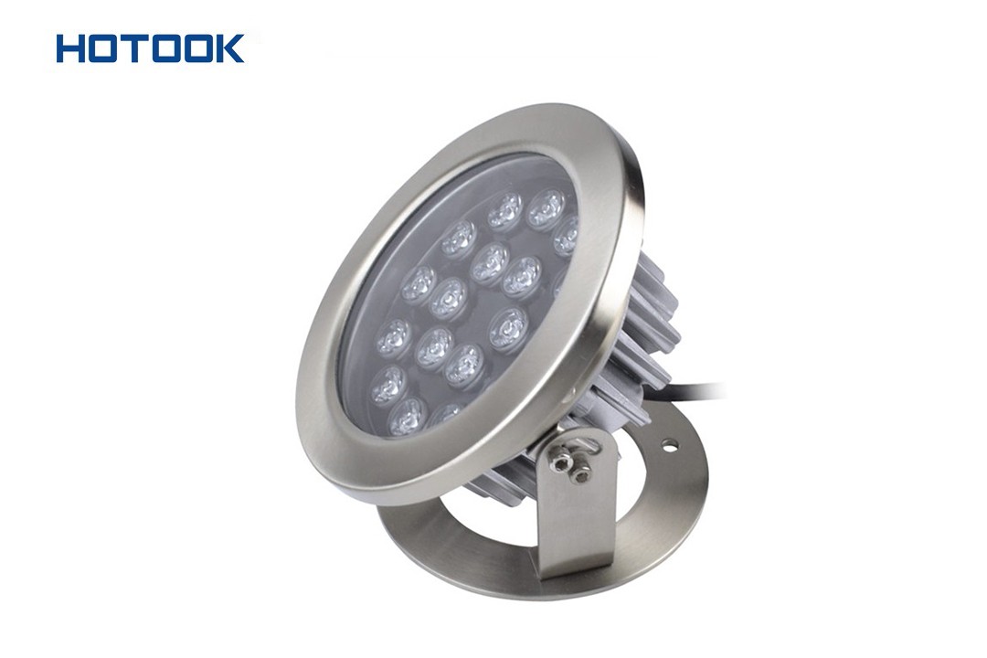 Premium 15W Stainless Steel High Power RGB led underwater light with raditor
